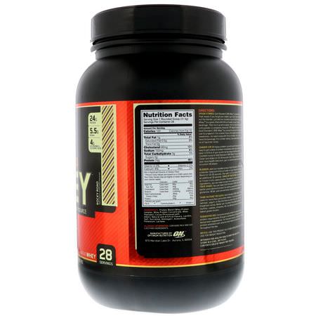 乳清蛋白, 運動營養: Optimum Nutrition, Gold Standard, 100% Whey, Rocky Road, 2 lb (909 g)