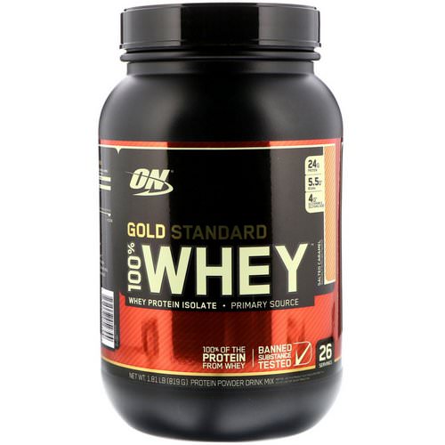 Optimum Nutrition, Gold Standard, 100% Whey, Salted Caramel, 1.81 lbs (819 g) Review