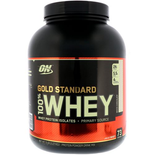 Optimum Nutrition, Gold Standard, 100% Whey, White Chocolate, 5 lbs (2.27 kg) Review