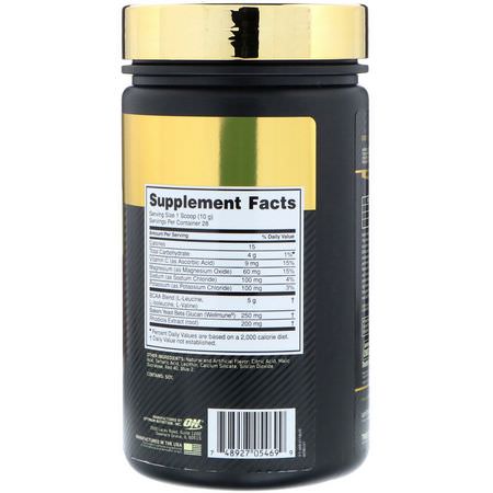 BCAA, 氨基酸: Optimum Nutrition, Gold Standard, BCAA Train + Recover, Cranberry Lemonade, 9.9 oz (280 g)