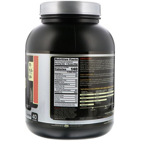 乳清蛋白水解物, 乳清蛋白: Optimum Nutrition, Platinum Hydro Whey, Supercharged Strawberry, 3.5 lbs (1,59 kg)