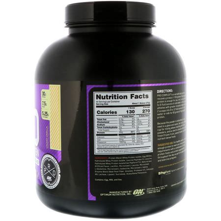 蛋白質, 運動營養: Optimum Nutrition, Pro Complex Protein, Creamy Vanilla, 3.3 lbs (1.48 kg)