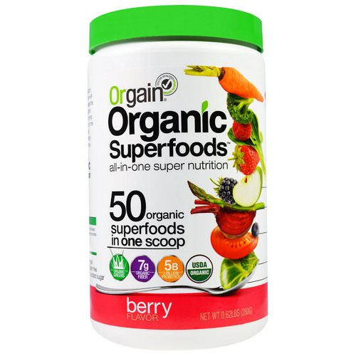 Orgain, Organic Superfoods, All-In-One Super Nutrition, Berry Flavor, 0.62 lbs (280 g) Review