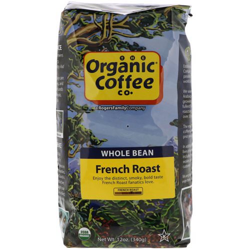 Organic Coffee Co, French Roast, Whole Bean Coffee, 12 oz (340 g) Review