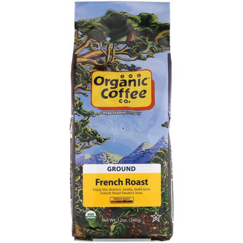 Organic Coffee Co, French Roast, Ground Coffee, 12 oz (340 g) Review