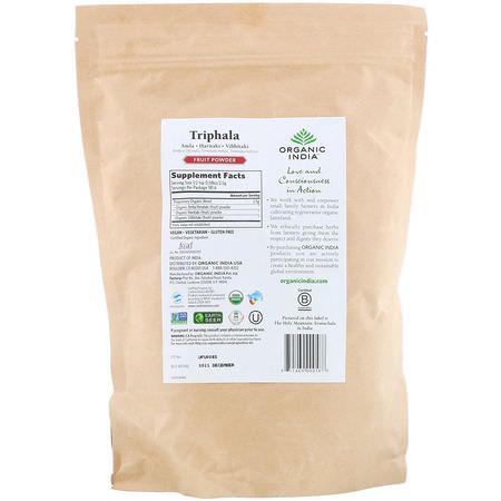 Triphala, 順勢療法: Organic India, Triphala, Fruit Powder, 16 oz (454 g)
