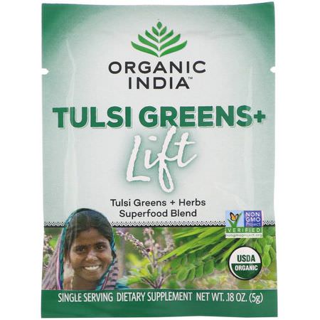 Organic India Greens Blends Herbal Formulas - 草藥, 順勢療法, 草藥, 綠黨