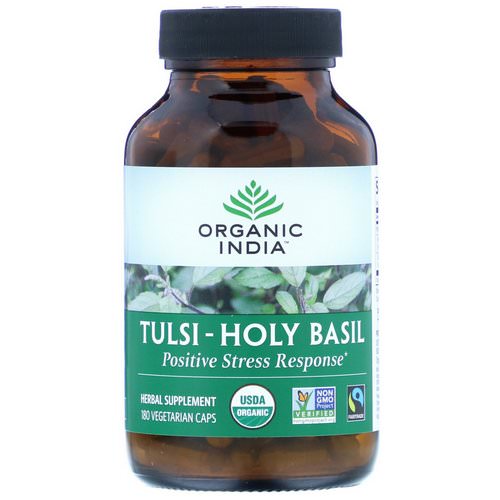 Organic India, Tulsi-Holy Basil, 180 Vegetarian Caps Review