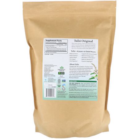 草藥茶, 塔爾西茶: Organic India, Tulsi Loose Leaf Tea, Original, Caffeine-Free, 16 oz (454 g)