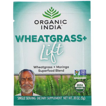 Organic India Wheat Grass - 小麥草, 超級食品, 綠色食品, 補品