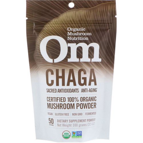 Organic Mushroom Nutrition, Chaga, Certified 100% Organic Mushroom Powder, 3.5 oz (100 g) Review