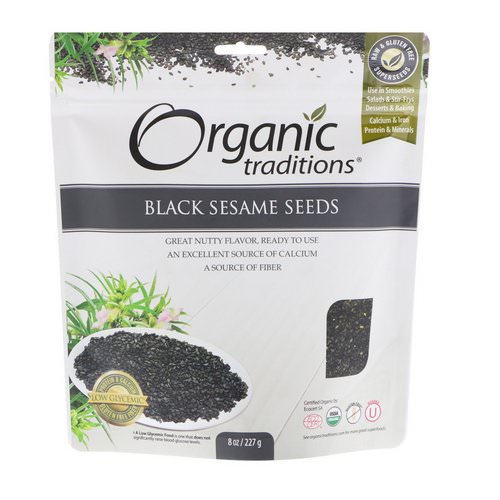 Organic Traditions, Black Sesame Seeds, 8 oz (227 g) Review