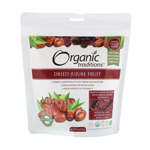 Organic Traditions, Dried Jujube Fruit, 6 oz (170 g) Review