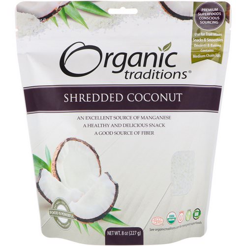 Organic Traditions, Shredded Coconut, 8 oz (227 g) Review