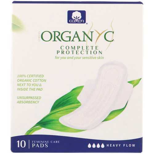 Organyc, Organic Cotton Pads, Heavy Flow, 10 Pads Review