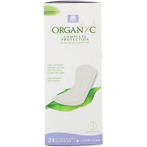 Organyc, Organic Cotton Panty Liners, Light Flow, 24 Panty Liners Review