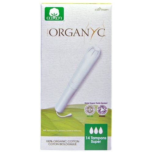 Organyc, Organic Tampons, 14 Super Absorbency Tampons Review