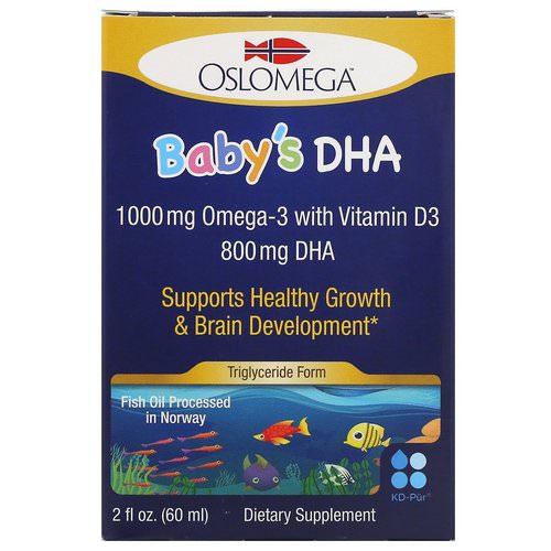 Oslomega, Norwegian Baby’s DHA with Vitamin D3, 800 mg, 2 fl oz (60 ml) Review
