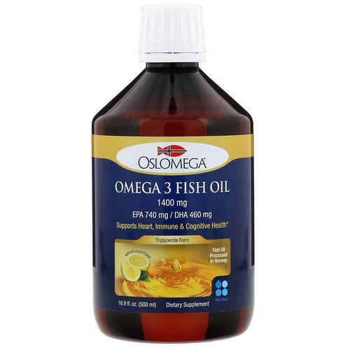 Oslomega, Norwegian Omega-3 Fish Oil, Natural Lemon Flavor, 16.9 fl oz (500 ml) Review