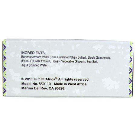 面部香皂, 乳木果油肥皂: Out of Africa, Pure Shea Butter Bar Soap, Complexion Bar, 4 oz (120 g)