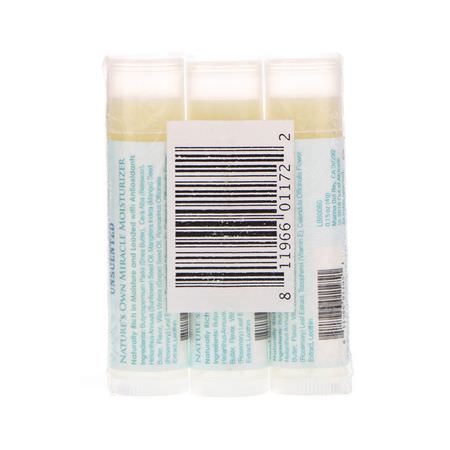 潤唇膏, 唇部護理: Out of Africa, Pure Shea Butter Lip Balm, Unscented, 3 Pack, 0.15 oz (4 g) Each