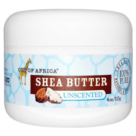 濕疹, 皮膚護理: Out of Africa, Raw Shea Butter, Unscented, 4 oz (113 g)