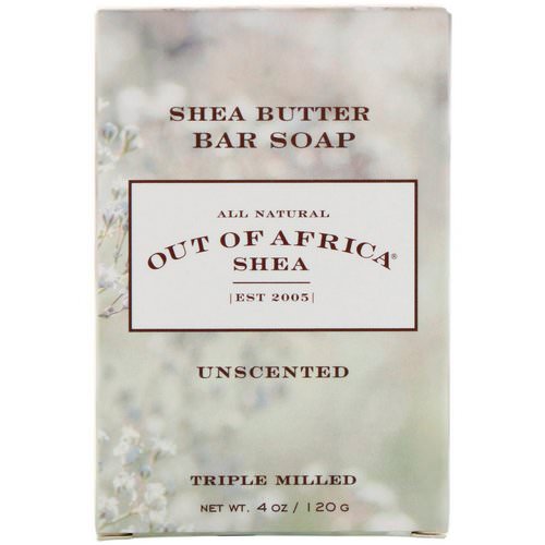 Out of Africa, Shea Butter Bar Soap, Unscented, 4 oz (120 g) Review