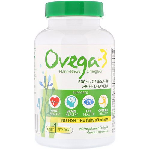 Ovega-3, Ovega-3, 500 mg, 60 Vegetarian Softgels Review