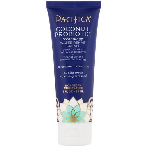 Pacifica, Coconut Probiotic, Technology Water Rehab Cream, 1 fl oz (29 ml) Review