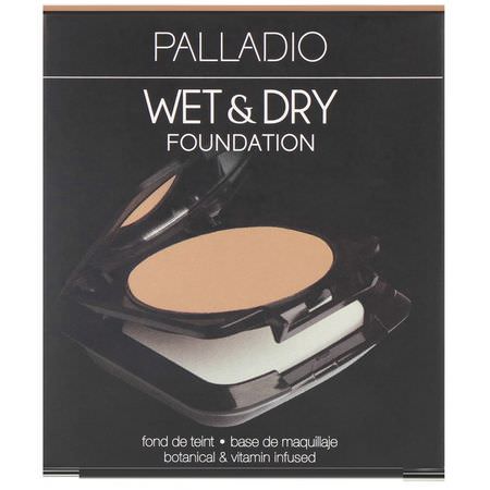 粉底液, 臉部: Palladio, Wet & Dry Foundation, Laurel Nude, 0.28 oz (8 g)