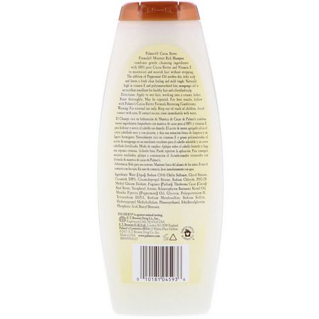 洗髮, 護髮: Palmer's, Cocoa Butter Formula, Moisture Rich Shampoo, 13.5 fl oz (400 ml)