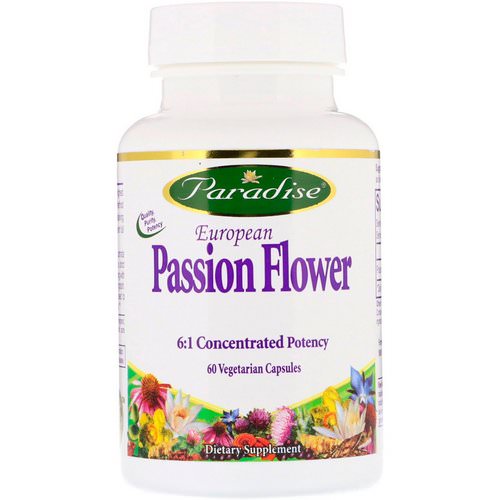 Paradise Herbs, European Passion Flower, 60 Vegetarian Capsules Review