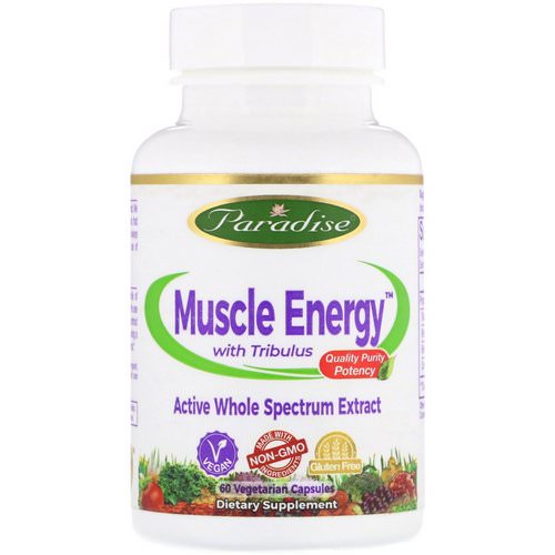 Paradise Herbs, Muscle Energy with Tribulus, 60 Vegetarian Capsules Review