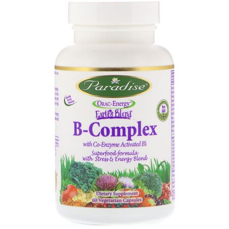 Paradise Herbs Vitamin B Complex - 維生素B複合物, 維生素B, 維生素, 補品