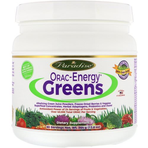 Paradise Herbs, ORAC-Energy Greens, 12.8 oz (364 g) Review