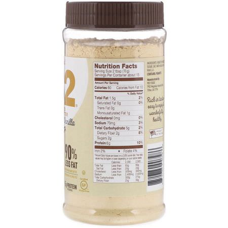 花生醬, 蜜餞: PB2 Foods, The Original PB2, Powdered Peanut Butter, Madagascar Vanilla, 6.5 oz (184 g)