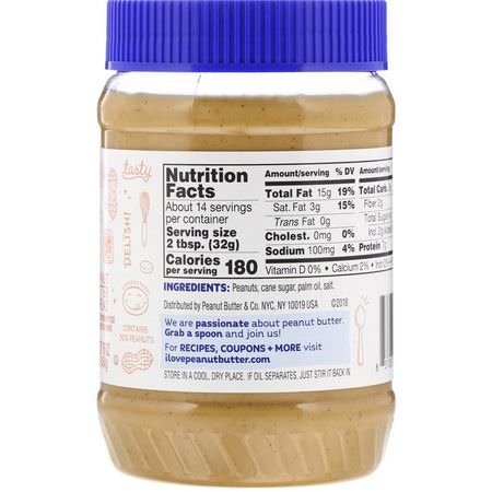 蜜餞, 塗抹醬: Peanut Butter & Co, Crunch Time, Peanut Butter Spread, 16 oz (454 g)