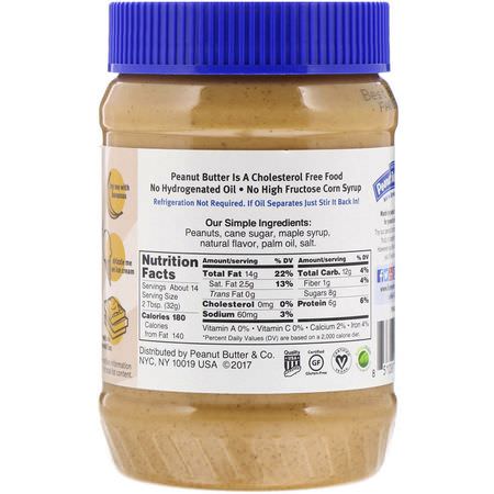 蜜餞, 塗抹醬: Peanut Butter & Co, Mighty Maple, Peanut Butter Blended with Yummy Maple Syrup, 16 oz (454 g)