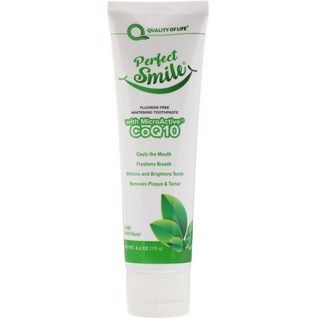 Perfect Smile Fluoride Free Whitening - 美白, 無氟, 牙膏, 口腔護理