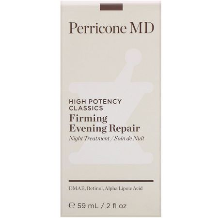 血清, 治療: Perricone MD, High Potency Classics, Firming Evening Repair, 2 fl oz (59 ml)