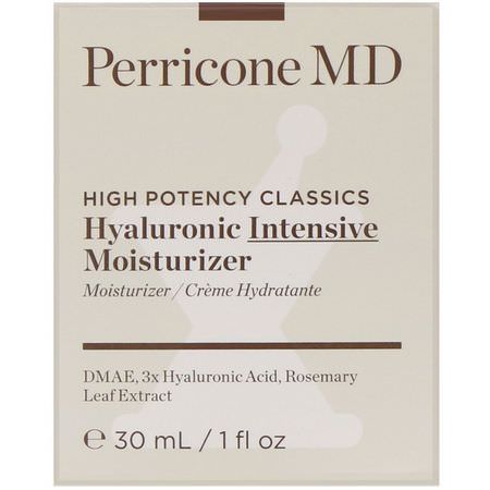 面部保濕霜, 護膚: Perricone MD, High Potency Classics, Hyaluronic Intensive Moisturizer, 1 fl oz (30 ml)