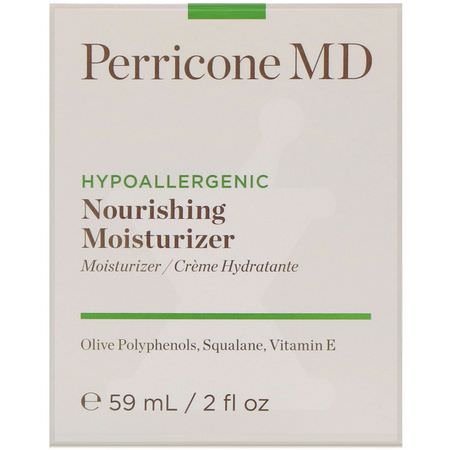 面部保濕霜, 護膚: Perricone MD, Hypoallergenic, Nourishing Moisturizer, 2 fl oz (59 ml)