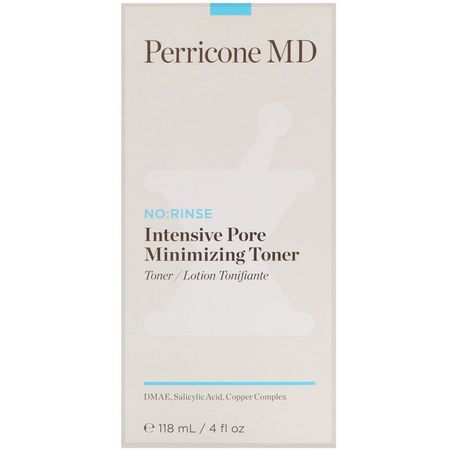 碳粉, 護膚: Perricone MD, No: Rinse, Intensive Pore Minimizing Toner, 4 fl oz (118 ml)