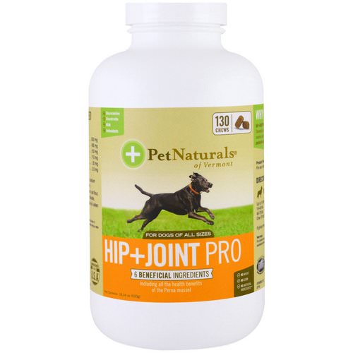 Pet Naturals of Vermont, Hip + Joint Pro, For Dogs, 130 Chews, 18.34 oz (520 g) Review