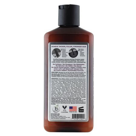 頭皮護理, 頭髮: Petal Fresh, Pure, Hair Rescue, Thickening Treatment Shampoo, for Chemically Treated Hair, 12 fl oz (355 ml)