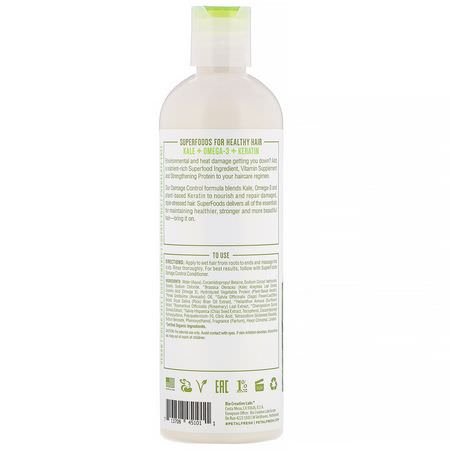洗髮, 護髮: Petal Fresh, Pure, SuperFoods, Damage Control Shampoo, Kale, Omega 3 & Keratin, 12 fl oz (355 ml)