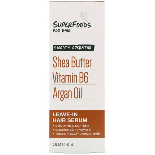 Petal Fresh, Pure, SuperFoods for Hair, Smooth Operator Leave-In Hair Serum, Shea Butter, Vitamin B6 & Argan Oil, 2 fl oz (60 ml) Review