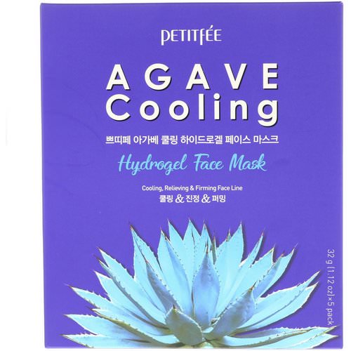 Petitfee, Agave Cooling, Hydrogel Face Mask, 5 Pack, 1.12 oz (32 g) Each Review