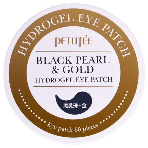 Petitfee, Black Pearl & Gold Hydrogel Eye Patch, 60 Patches Review