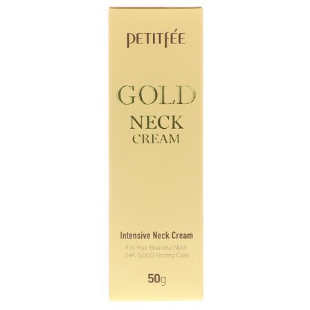 K-美容保濕霜, 乳霜: Petitfee, Gold Neck Cream, 50 g